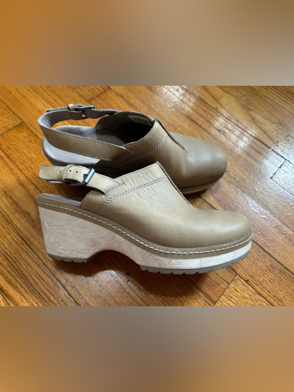 Merrell Womens Halendi Backstrap Clogs US Size 9 Mule Slide Slip On Leather